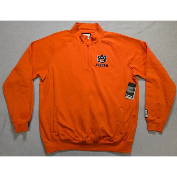 Colosseum Athletics Other - Auburn Tigers Pullover Mens 2XL XXL Orange Colosseum Sweatshirt Zip New Fleece